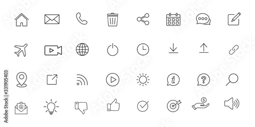 Website icon set, Web icon Set, symbol vector