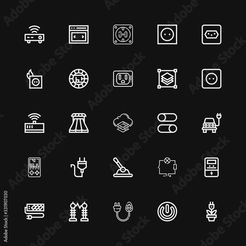 Editable 25 switch icons for web and mobile