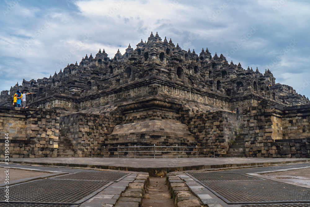 ruins of the temple in Yogyakarta Borobudur