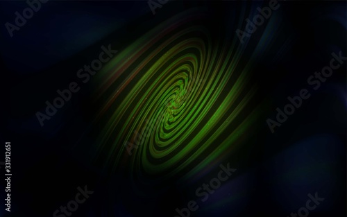 Dark Green vector background with astronomical stars. Blurred decorative design in simple style with galaxy stars. Smart design for your business advert.