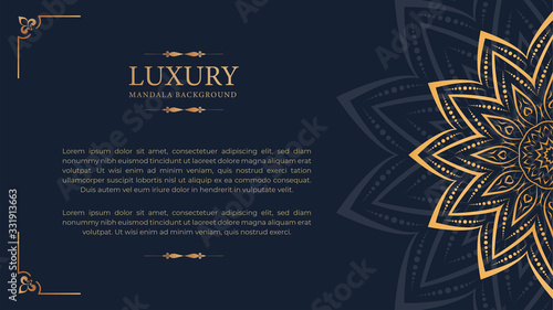 Luxury mandala with royal golden arabesque arabic islamic east style background 
