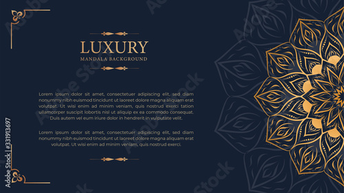 Luxury mandala with royal golden arabesque arabic islamic east style background 