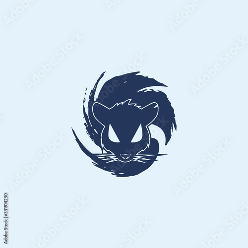 Rat logo vector design template