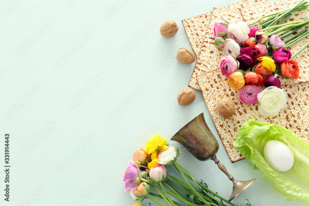 Fototapeta premium Pesah celebration concept (jewish Passover holiday)