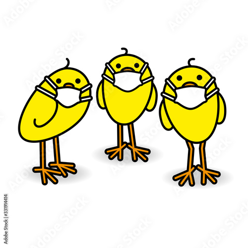 Three Yellow Chicks_Masks