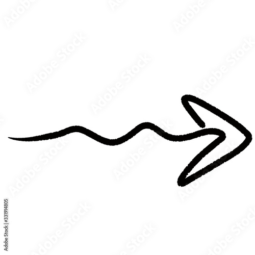 direction arrow icon. Raster illustration
