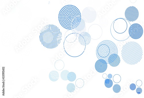 Light Pink, Blue vector layout with circle shapes. © smaria2015