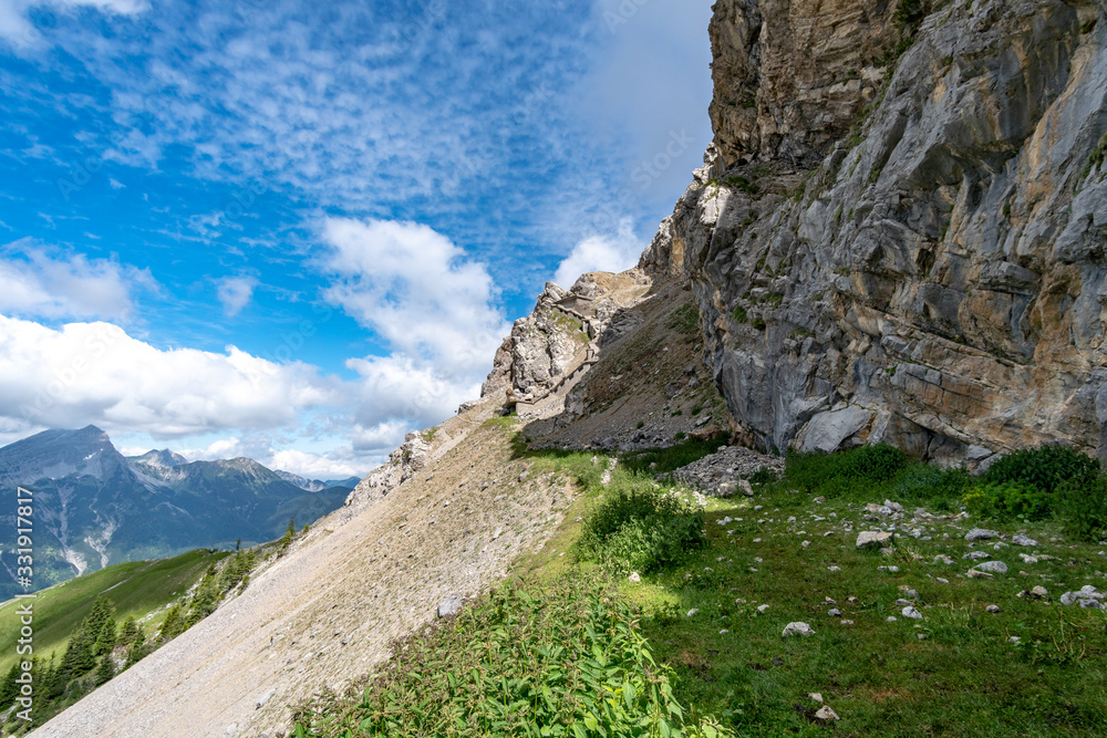 Beautiful hike and climb to the Zugspitze near Ehrwald and Eibsee, the highest mountain in Germany