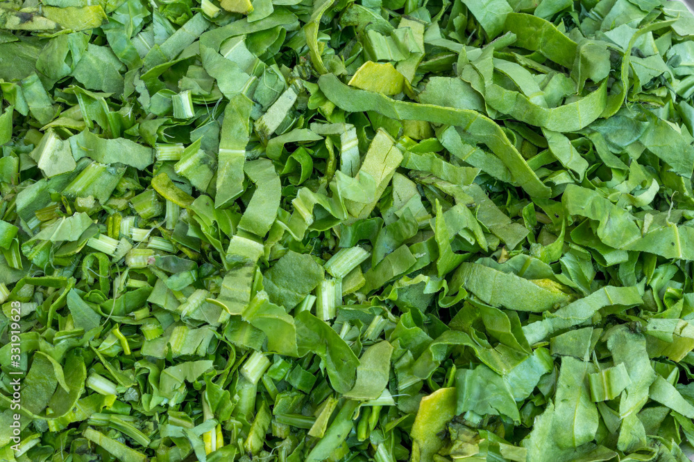 Chopped palak (spinach) Chopped palak (spinach)
