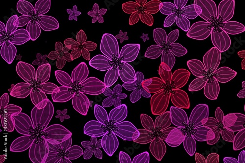 Colorful flower background texture. Perfect wallpaper for artwork