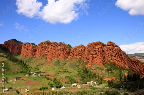 Red rocks in Kyrgyzstan