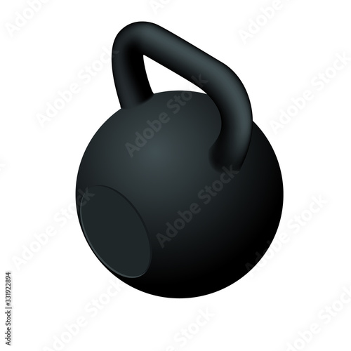 Isometric black dumbbells icon isolated on white background. Black metal Dumbbell. Gym, fitness and sports equipment symbol