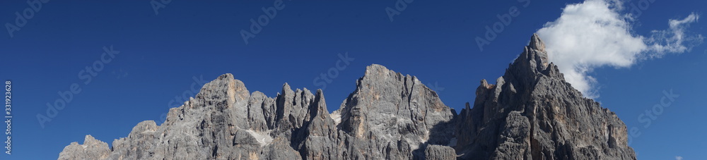 mountains and blue sky