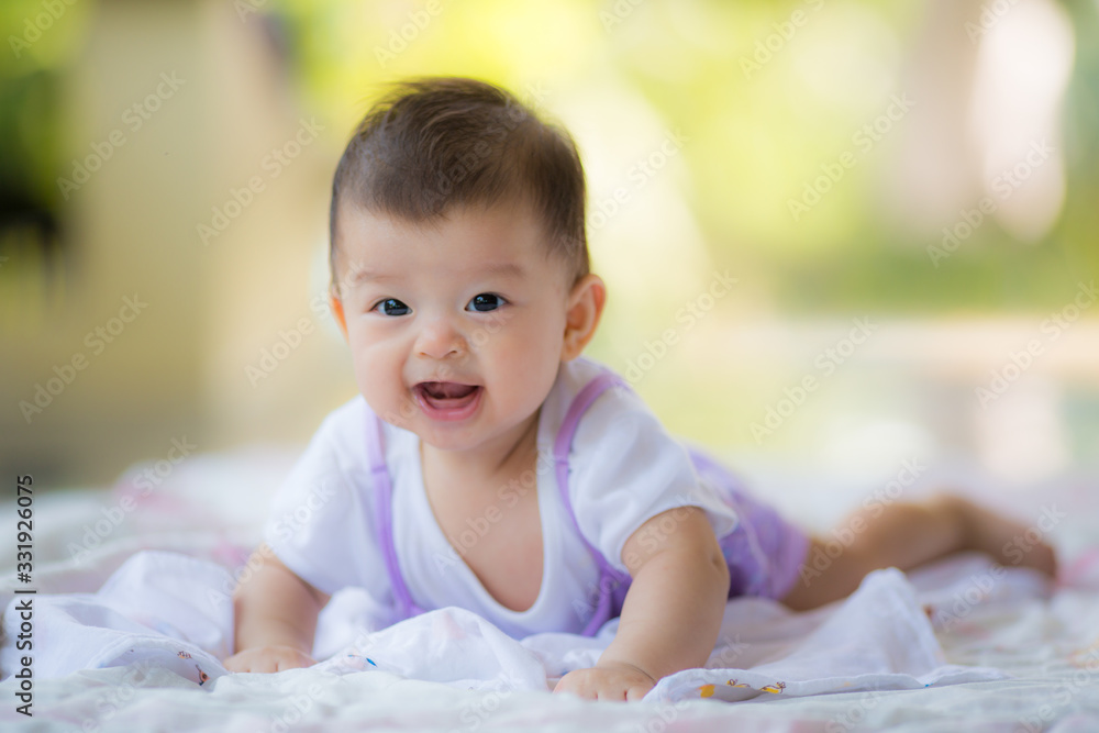 Cute and adorable Asian young baby close up Cute and adorable Asian young baby close up