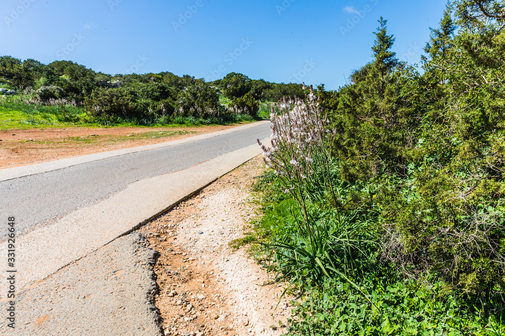 paths of the Cape Greko National Park, Cyprus