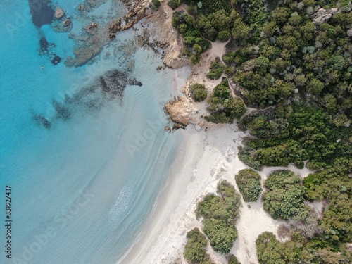 Beautiful seaside landscape on sardinia island