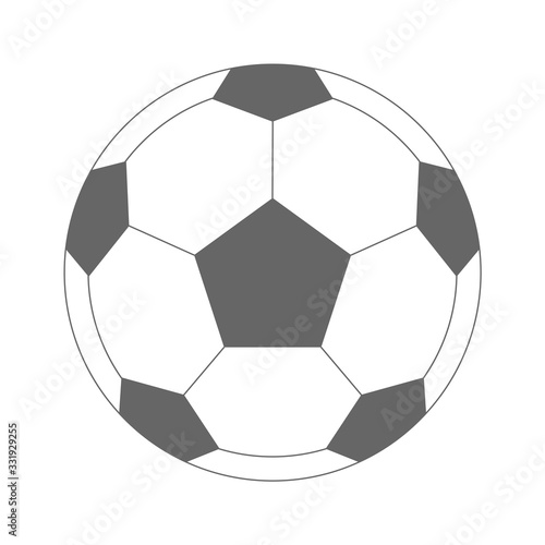 soccer football ball icon white background vector