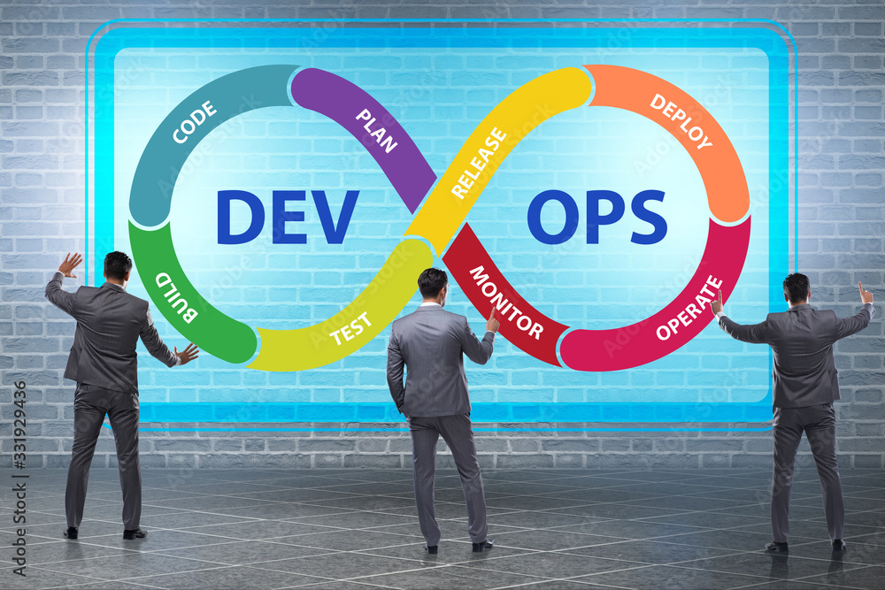 DevOps software development IT concept DevOps software development IT concept