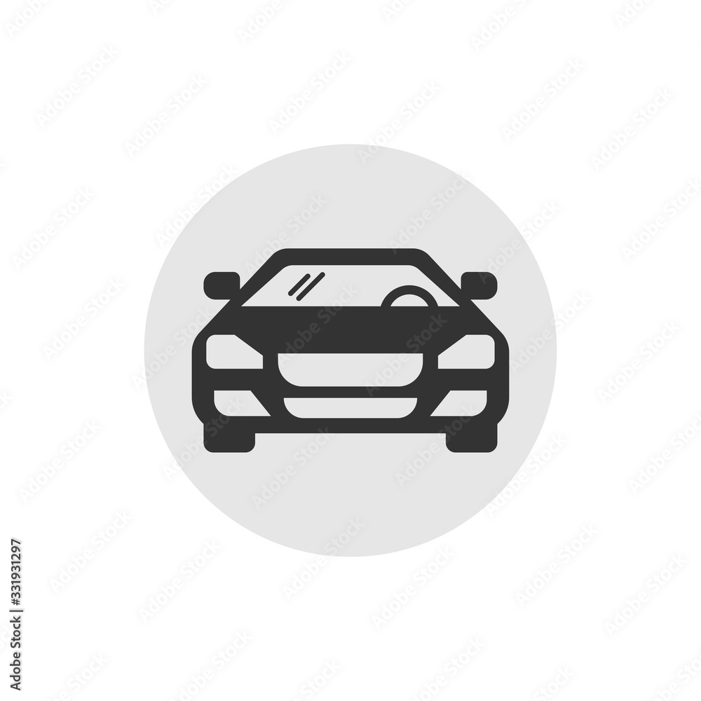 solid icons for black car front,vector illustrations