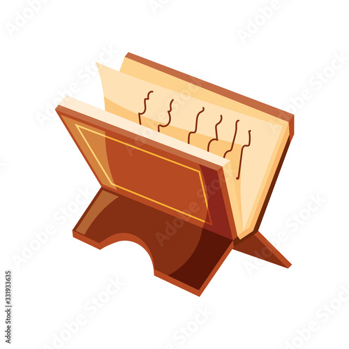 holy book on white background