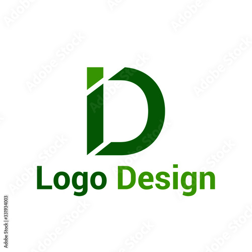 *Business letter logo  Set, Initial letter ID logo vector. ID initial logo design company name