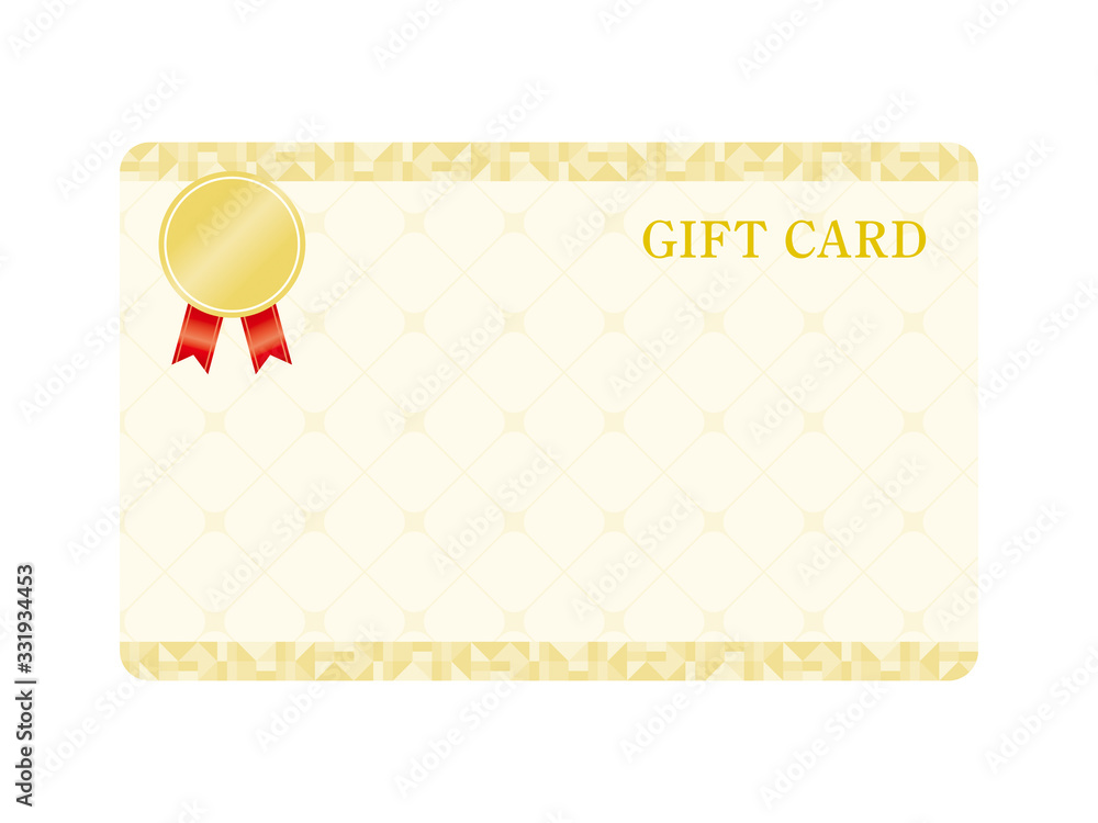 白いギフトカードフレームのベクターイラスト Stock Vector Adobe Stock