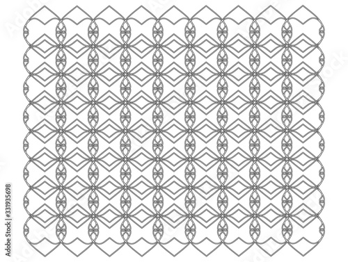 openwork pattern. lace. black and white outline drawing by hand. an ornament for weaving from threads with a repeating element. cross stitch. coloring pages for adults. print, patchwork, cover, textur