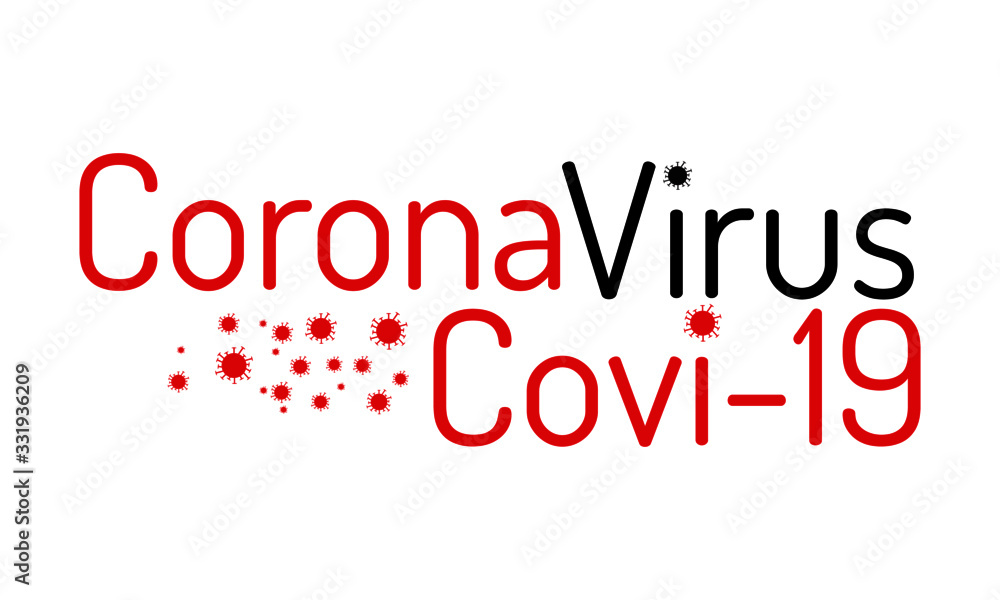 Naklejka Corona Virus Covid-19 Template