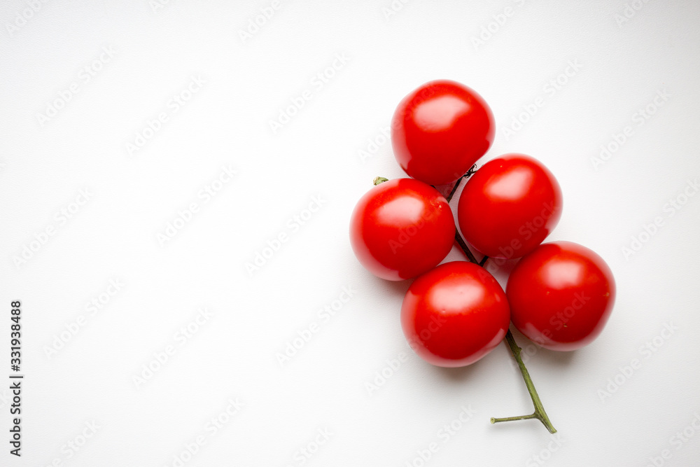 Obraz premium tomatoes on white background