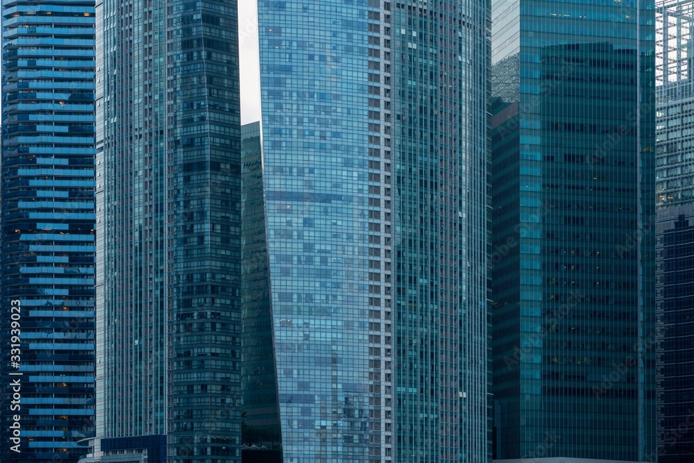 modern office  buildings in Singapore