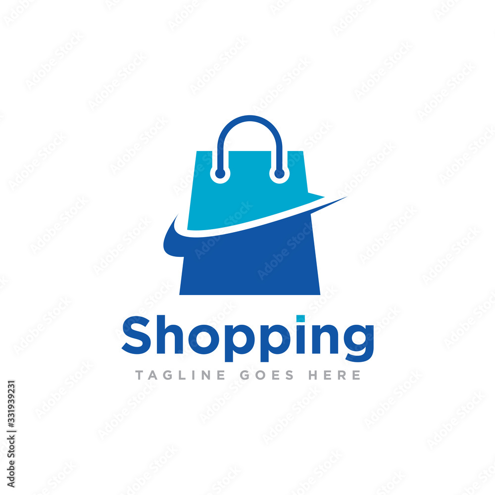 Bag Shop Logo Icon Design Vector