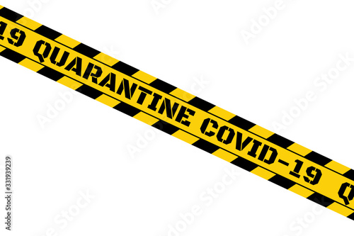 Quarantine and and social distancing concept. Stay home. COVID-19 coronavirus. Template for background, banner, poster with text inscription. Vector EPS10 illustration.