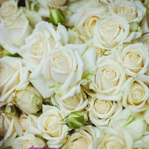 a variety of flowers.Bouquet . close up.