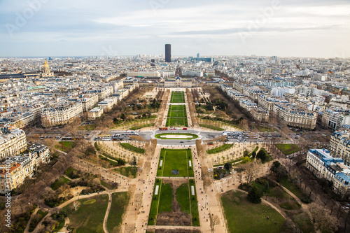 View of Paris city from Eiffel Tower © suprunvitaly