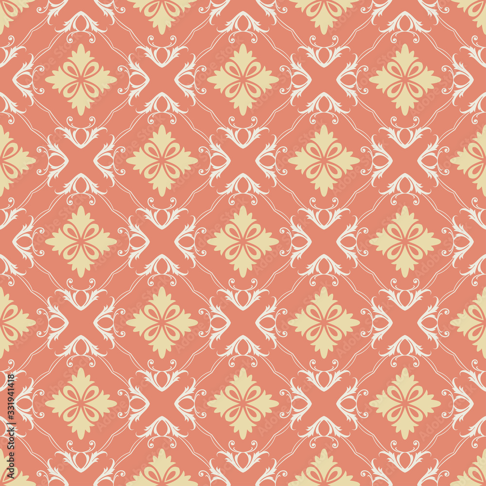 Background wallpaper with seamless floral pattern, vector illustration Background wallpaper with seamless floral pattern, vector illustration