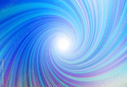 Light Blue, Yellow vector template with space stars. Shining colored illustration with bright astronomical stars. Pattern for astrology websites.