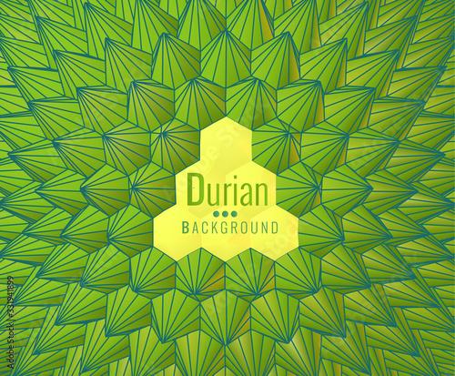 Abstract geometric durian pattern BG