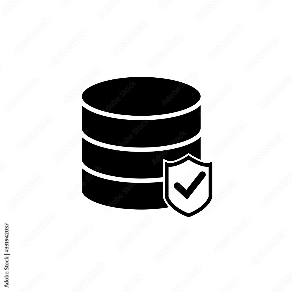 solid icons for Database,Protection,vector illustrations solid icons for Database,Protection,vector illustrations