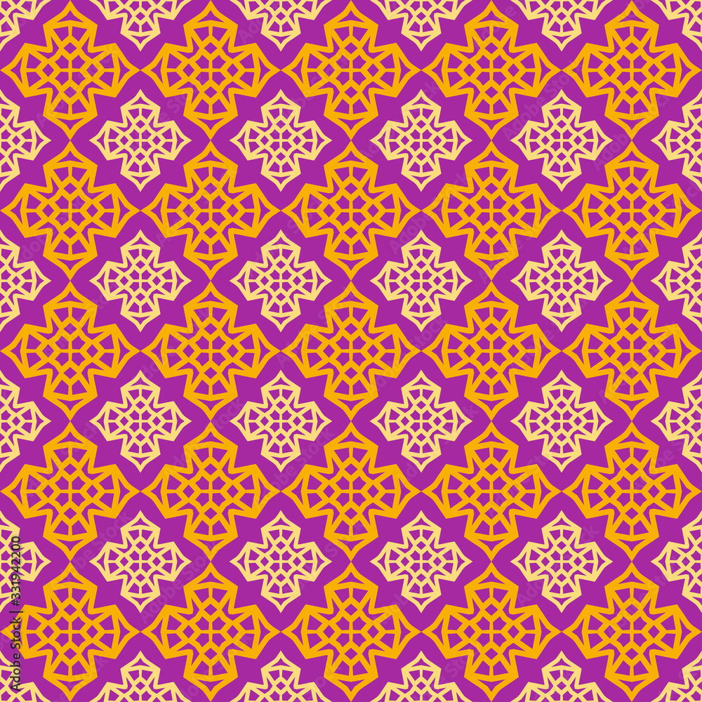 Decorative colorful seamless pattern in Asian style, vector image