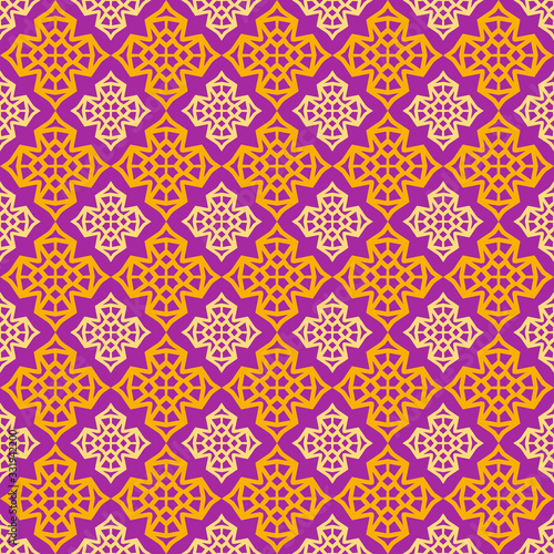 Decorative colorful seamless pattern in Asian style, vector image