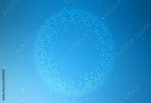 Light BLUE vector texture with milky way stars. Blurred decorative design in simple style with galaxy stars. Pattern for futuristic ad, booklets.