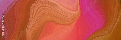very dynamic futuristic banner. abstract waves design with sienna, tomato and...