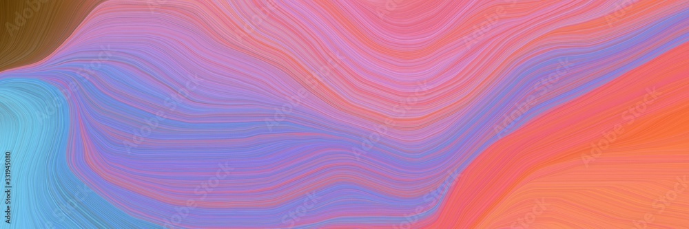 very landscape banner with waves. modern waves background design with pastel purple, coffee and corn flower blue color very landscape banner with waves. modern waves background design with pastel purple, coffee and corn flower blue color