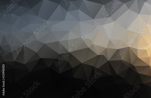 black and white geometric pattern, triangle polygon design, vector background