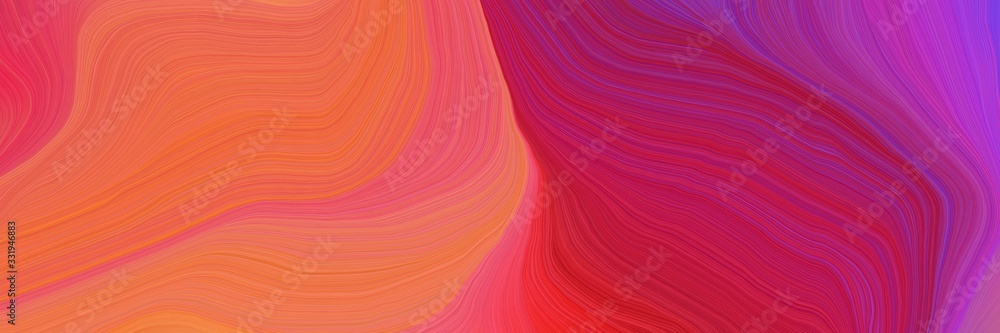 very futuristic banner with waves. contemporary waves design with tomato, crimson and dark orchid color very futuristic banner with waves. contemporary waves design with tomato, crimson and dark orchid color