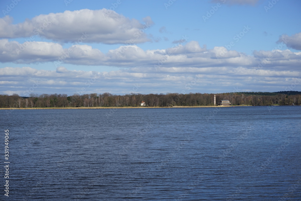 Panoramablick von der Glienicker Brücke über die Havel