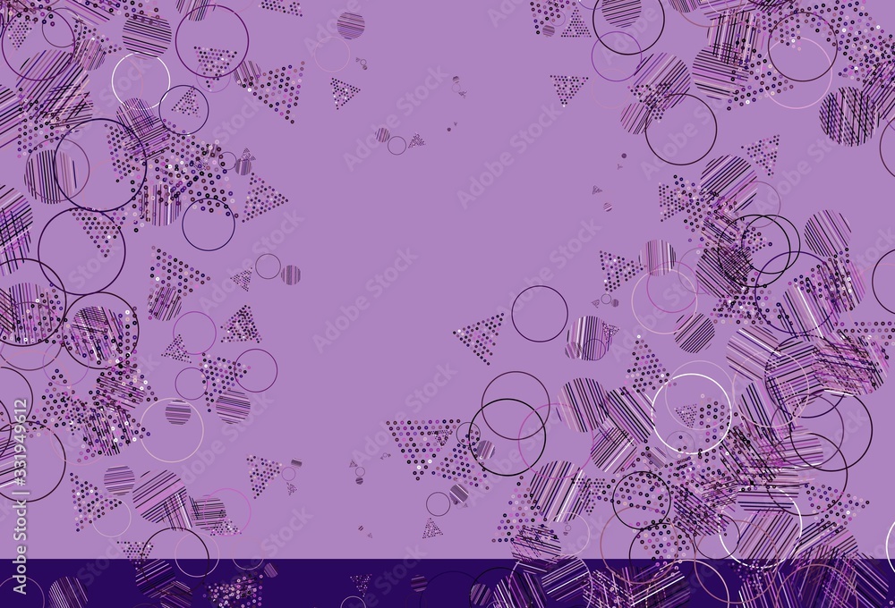 Light Purple, Pink vector layout with circles, lines. Light Purple, Pink vector layout with circles, lines.