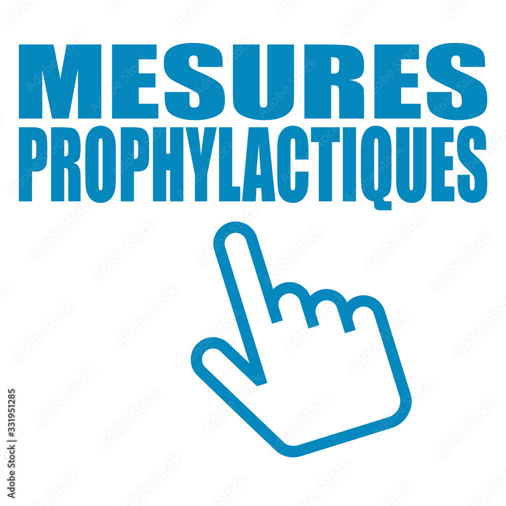 Logo mesures prophylactiques. Logo mesures prophylactiques.