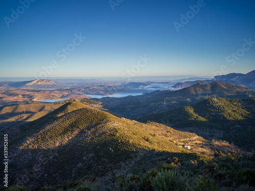 Beautiful mountain landscape at sunrise in Andalusia, Spain © Lari