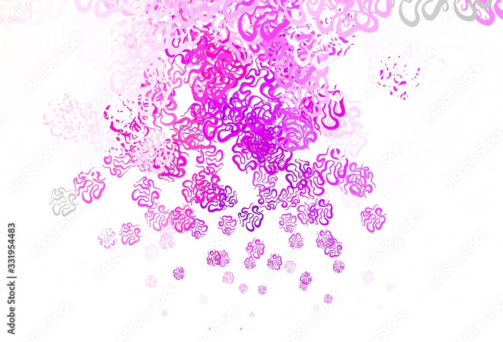 Light Pink, Red vector texture with abstract forms. Light Pink, Red vector texture with abstract forms.